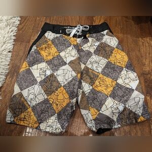 Board shorts, black and gold Size Large 12/14